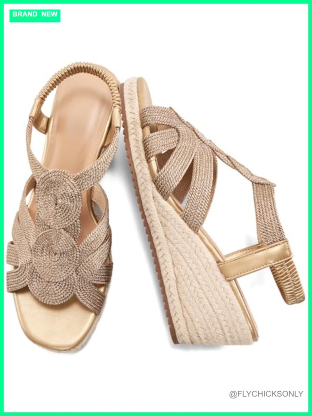 Wedge Sandals for Women Espadrilles Platform Elastic Ankle Strap Open Toe